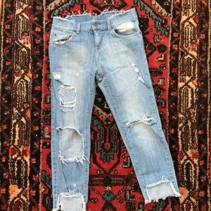 Carmar / LF high rise distressed denim